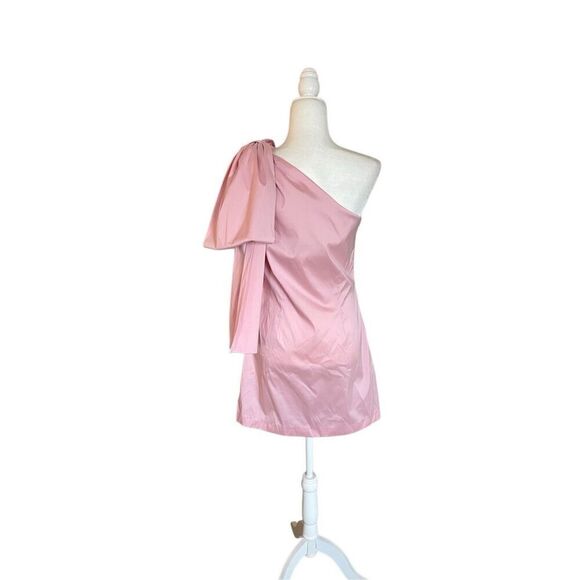 Bernadette Josselin Taffeta Bow Minidress light pink - Picture 3 of 8